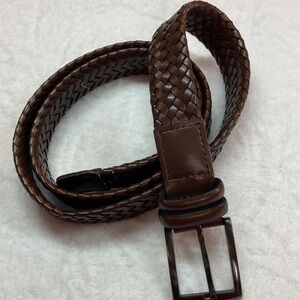 AGB Leather Braided Belt Size 42/105